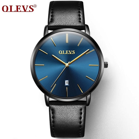 OLEVS Brand Luxury Leather Couple Watch Waterproof Sport Women Quartz Watch Automatic Calendar 1PCS Price kol saati lovers' gift