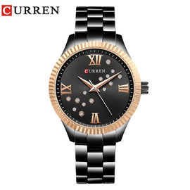 CURREN New Fashion Watch Women's Rhinestone Quartz Wristwatch Ladies Dress Female Clock relogio feminino Rose Gold reloj mujer