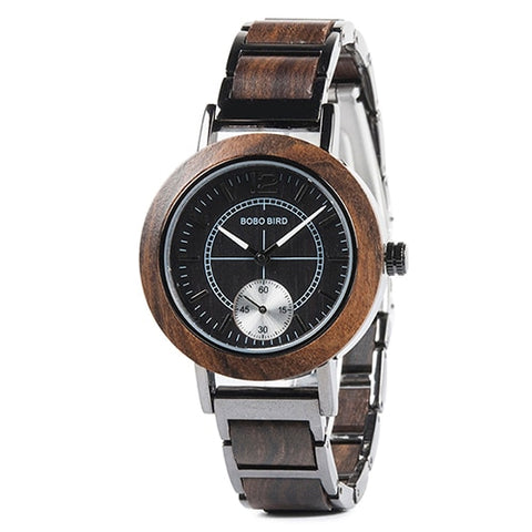 BOBO BIRD Lover's Watches Luxury Wooden Watch Couple Stylish and Quality Wristwatch Special Color Combination Design K-R12