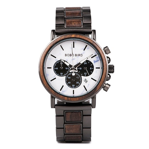 relogio masculino BOBO BIRD Watch Men Luxury Stylish Wood Watches Timepieces Chronograph Military Quartz Men's Gift