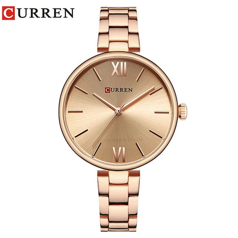 CURREN New luxury Casual Analog Quartz Watch Women Wrist Watch Dress Fashion Watch Female Clock Relogio Feminino reloj mujer