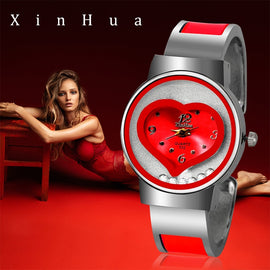 New XINHUA bracelet watch women luxury brand stainless steel quartz thin wrist watches ladies fashion bangle feminio relogio