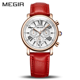 MEGIR Fashion Women Bracelet Watches Top Brand Luxury Ladies Quartz Watch Clock for Lovers Relogio Feminino Sport Wristwatches