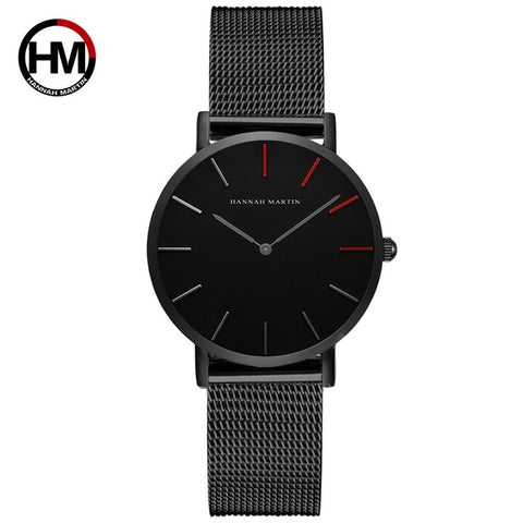 Women Watches Fashion Casual Japan Quartz Movement Waterproof Top Luxury Brand Stainless Steel Mesh Strap Ladies Wristwatches