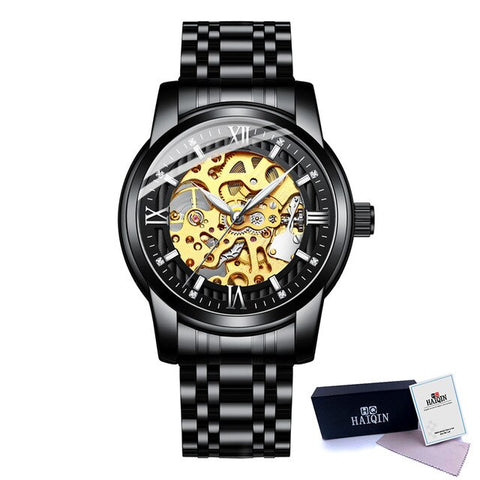 HAIQIN Men's Watches sport/automatic/mechanical/mliltary watch men wristwatch mens watches top brand luxury relogio mecanico