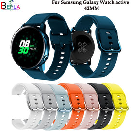 silicone Original sport watch band For Galaxy watch active smart watch strap For Samsung Galaxy 42mm watch Replacement New strap