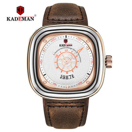 KADEMAN NEW Square Watch Men Luxury Sport Watches 2019 Starry Design Fashion Wristwatches 3TAM Business Casual Relogio Masculino