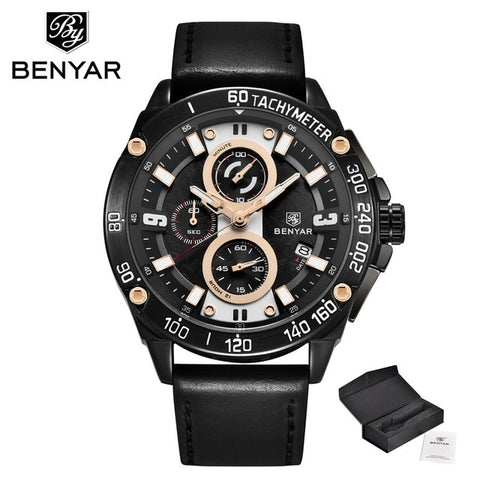 2019 New BENYAR Men's Watches Top Brand Luxury Watch Men Sports Watches Chronograph Waterproof Business Watch Relogio Masculin