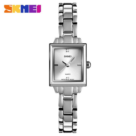 2019 SKMEI Luxury Brands Women Quartz Watches Ladies Watch Metal Strap Female Watch Relogio Feminino Ladies Wristwatches 1407