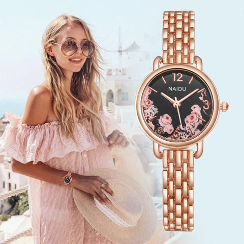 New Luxury Women Watches Ladies Rose Gold Bracelet Watch womens quartz dress wristwatch feminino reloj mujer bayan kol saati